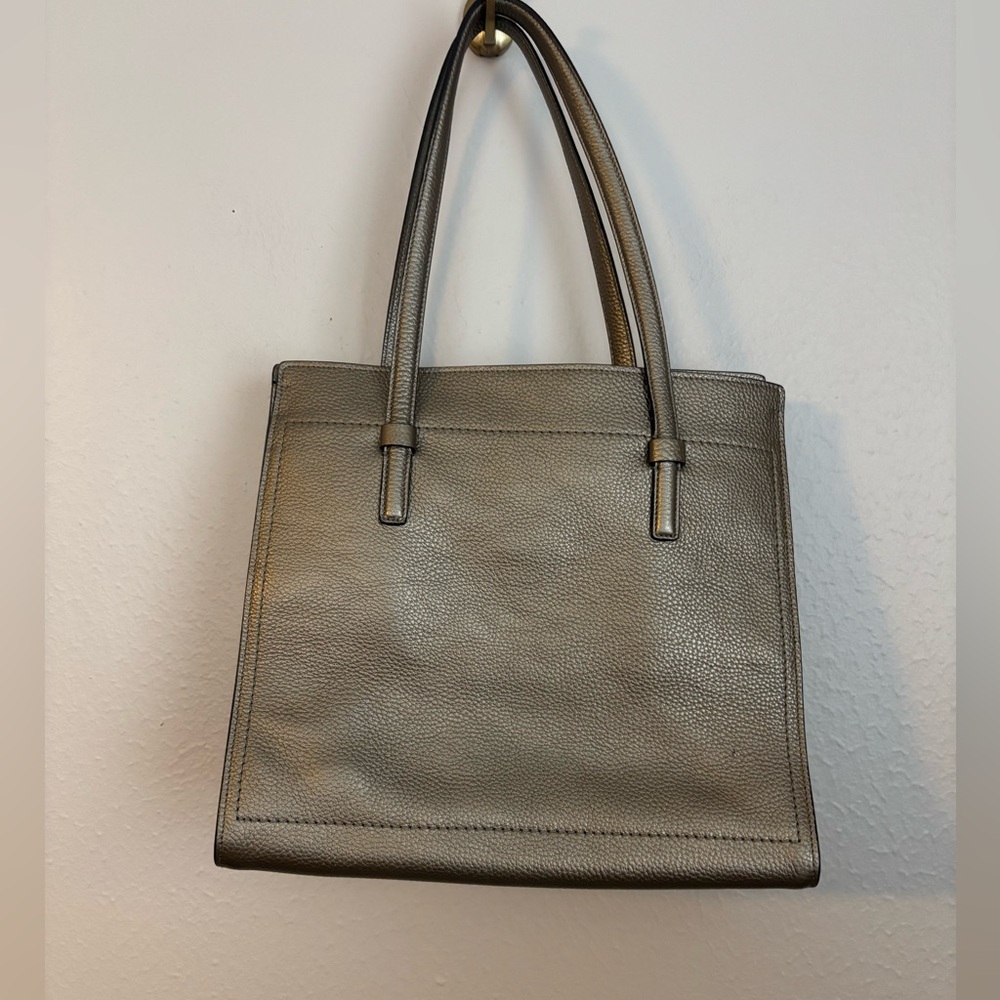 Salvatore Ferragamo Amy Medium Top Zip Shoulder Tote Bag Leather Gold - Picture 10 of 11